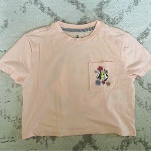 NWOT Volcom Kids Peach Graphic Tee